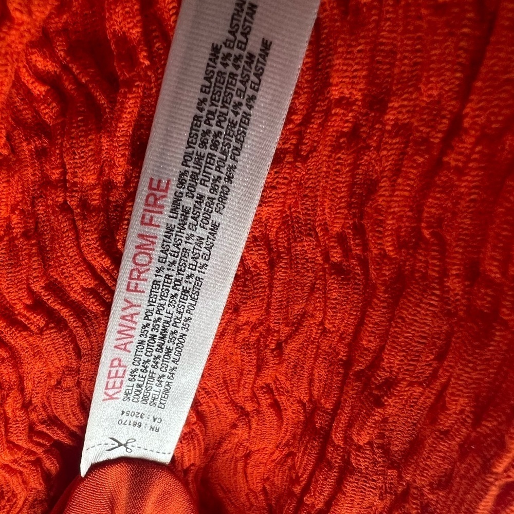 NWOT Free People Eleni Beach Bodycon Maxi Dress In Orange - Picture 11 of 12